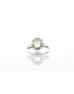 9ct White Gold Cluster Diamond And Peridot Ring (P1.50) 0.03