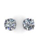 9ct White Gold Single Stone Claw Set Diamond Earring 0.10 Carats