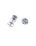 9ct White Gold Single Stone Claw Set Diamond Earring 0.10 Carats