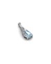 9ct White Gold Diamond And Blue Topaz Pendant (BT 0.96) 0.01