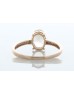 9ct Rose Gold Oval Cut Morganite and Diamond Ring (MG1.00) 0.04