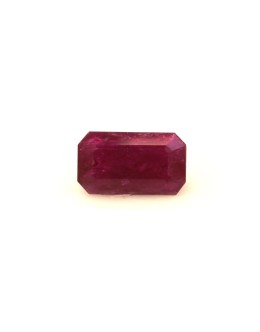 Loose Emerald Cut Ruby 6.38 Carats